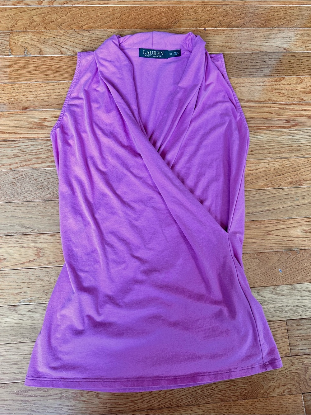 Lauren Ralph Lauren Pink Sleeveless nursing wrap Tank Top size xs